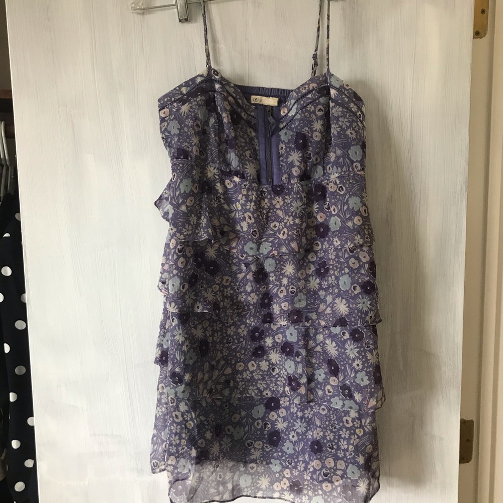 Zip front summer floral dress